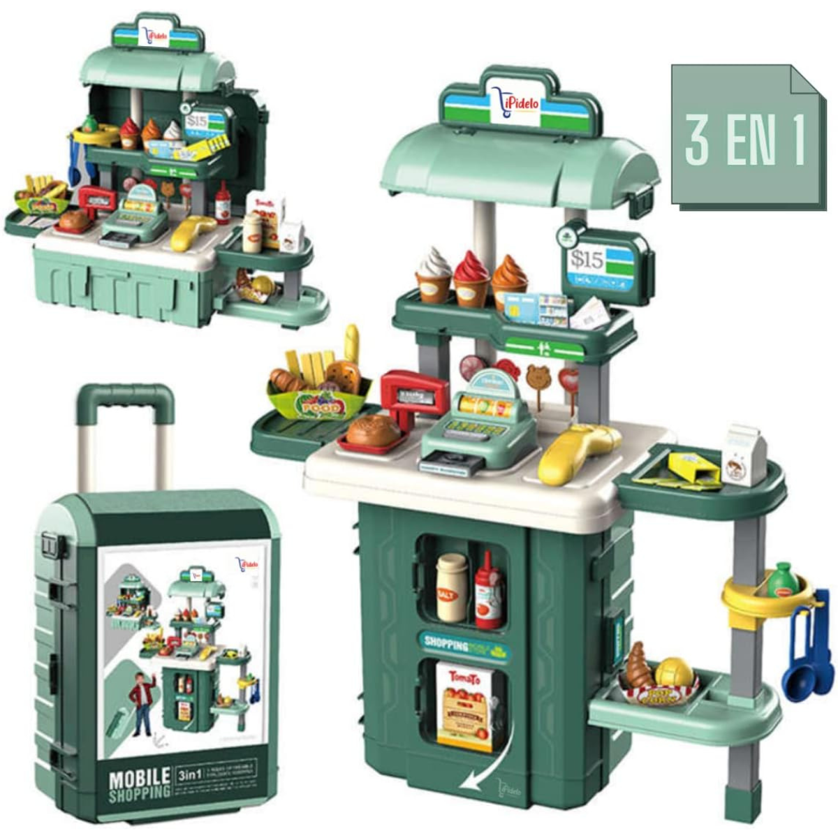 Maleta Juguete 2 en 1: Mi Primer Supermercado