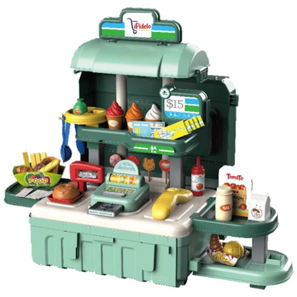 Maleta Juguete 2 en 1: Mi Primer Supermercado