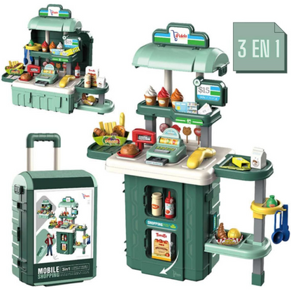 Maleta Juguete 2 en 1: Mi Primer Supermercado